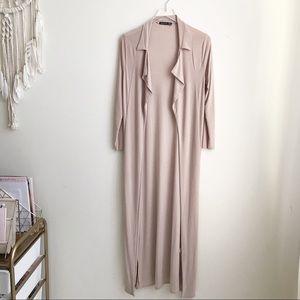 Boohoo Slinky Belted Duster